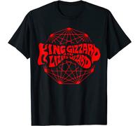 King Funny Gizzard The Lizard Gift Wizard T-Shirt tee Black(X-Large)