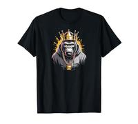 King Gang Gorilla Primate Hip Hop Graphic Apparel Camiseta
