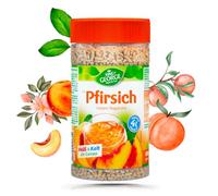 KING GEORGE - Bebida de té instantánea de melocotón, 12 x 400 g, bebida instantánea con sabor a melocotón, caliente y frío, un placer, paquete de almacenamiento de té de migajas - Bebida en polvo para