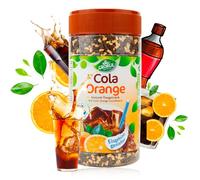 KING GEORGE - Bebida instantánea de té helado de Cola Orange 12 x 400 g de placer refrescante, té de migajas instantáneo, paquete de almacenamiento - Bebida en polvo, refrescante bebida para el hogar,