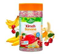 KING GEORGE - Kirsch Banana 12 x 400 g - Bebida mezclada instantánea con vitamina C - Indulgencia veraniega - Paquete beneficioso - Bebida en polvo, refrescante para familia, trabajadores de turnos