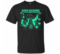 King Gizzard and The Lizard Wizard Mens T-Shirt Funny Black Cotton tee Gift Men