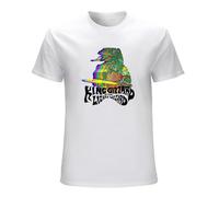 King Gizzard and The Lizard Wizard Mens T-Shirt Funny Cotton tee Gift Men White S
