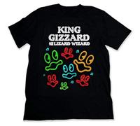 King Gizzard and The Lizard Wizard Men's T-Shirt Unisex Black Cotton Print tee Shirts XL
