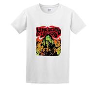 King Gizzard and The Wizard Lizard Psychedelic Rock Australian Music Men's T-Shirt Unisex White Cotton Print tee Shirts S