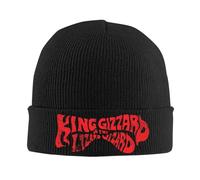 King Gizzard & The Lizard Wizard Band Gorras de Punto para Mujeres Skullies Beanies Gorros de Invierno Gorra de Crochet acrílico Melón