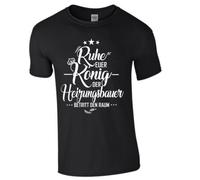 King Heater Builder Shirt Craftsman Gift Heating Gas Water Unisex 100% Cotton Short-Sleeve T-Shirts M