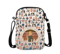 King Hill - Bolso cruzado inspirado en Bobby con citas de Bobby, bolsa de mensajero con texto en inglés "I Tell You What Bandolera", C-ain't Right Cb, 15*21*2cm