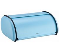 KING HOFF Paneras de metal, panera espaciosa de metal, pan y galletas, larga conservación y frescura, 44 cm x 27 cm x 18,5 cm (azul)