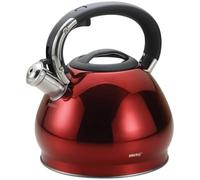 King Hoff Rojo Acero inoxidable Hervidor para hervidor de agua con silbato (3,4 L KH de 1212