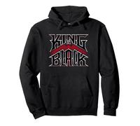 King In Black Logo Marvel Publishing Sudadera con Capucha, Unisex para Adultos, Negro, XL