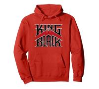 King In Black Logo Marvel Publishing Sudadera con Capucha, Unisex para Adultos, Rojo, S