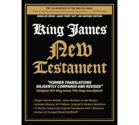 King James New Testament - Diligently Compared and Revised: Verse-By-Verse | Single-Column Reader | Giant Print 14-PT Historic Edition
