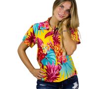 King Kameha Blusa 'Pineapple' amarillo XS EUR