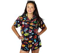 King Kameha Funky Camisa Hawaiana, BoomBang, multiblack, 3XL