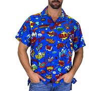 King Kameha Funky Camisa Hawaiana, BoomBang, multiblue, M