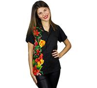 King Kameha Funky Camisa Hawaiana Navidad, Christmas Wedding, Black, M