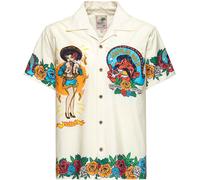King Kerosin Acapulco Gold Camisa de manga corta, blanco, tamaño 4XL para Hombres
