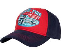 King Kerosin Burnin' Fire Gorro, rojo-azul para Hombres