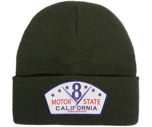 King Kerosin California Motor State Beanie, verde para Hombres