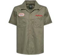 King Kerosin Camisa de trabajo "Redondo Beach" KKU45069 S