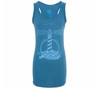 King Kerosin Camisa Mujer Homesick Longt op Azul L