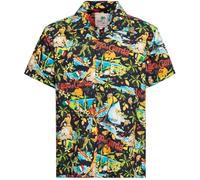 King Kerosin Camisa tropical estilo hawaiano Aop "Lago de Garda" KKU45058 5XL