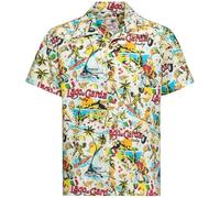 King Kerosin Camisa tropical estilo hawaiano Aop "Lago de Garda" KKU45058 L
