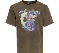 King Kerosin Camiseta Oilwashed "Split Road" KKU41064 XL