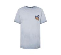 King Kerosin Camiseta para hombre Oil Wash | Camiseta estampada | 70S | Retro | Vintage | California | Long Beach Long Beach, azul claro, S