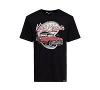 King Kerosin Camiseta para hombre | Rockabilly | Classic Car | 50S | Corte regular | Estampado frontal | Retro | Vintage | Algodón puro | Rock'n'roll | Edsel Edsel, Negro , XXXXL