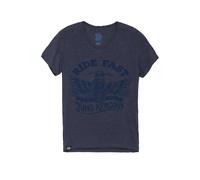 King Kerosin Camiseta Ride Fast V-Neck Azul S