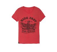 King Kerosin Camiseta Ride Fast V-Neck Rojo S