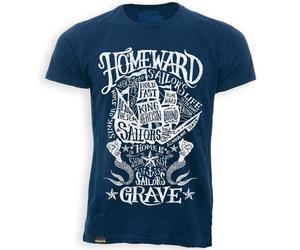 King Kerosin Camiseta Sailors Grave Vintage Azul S