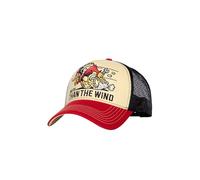 King Kerosin Faster Than The Wind Gorra de béisbol Trucker Gorra de béisbol Gorra de camionero Gorra de malla para hombre - Snapback con visera Primavera/Verano/Otoño/Invierno, beige