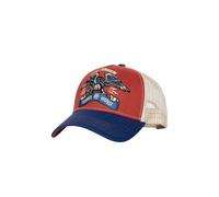 King Kerosin Gorra de camionero para hombre con aspecto de motorista, con bordado de águila, inserto de malla y visera curvada, diseño retro de la vieja escuela, transpirable y ajustable Loudest