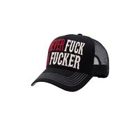 King Kerosin Gorra de camionero para hombre con bordado frontal 3D Never Fuck A Fucker