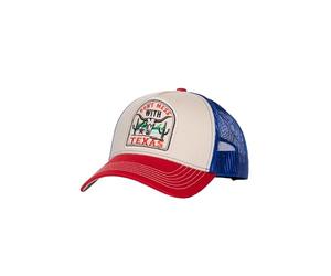 King Kerosin Gorra de camionero para hombre con declaración de cactus - Snapback en diseño desierto con bordado, inserto de malla y visera curvada - estilo retro vintage no se mide con Texas