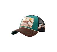 King Kerosin Gorra de camionero para hombre, estilo vintage, retro, al aire libre, EE. UU., ocio, montañas, snapback, malla, cordón, bordado, parche California
