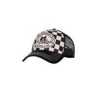 King Kerosin Gorra de camionero retro para hombre con bordado Dragster - con parte trasera de malla, visera curva y declaración de deportes de motor - Transpirable Los Angeles Supply Co