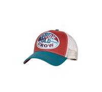 King Kerosin Gorra de camionero retro para hombre con malla · Statement Snapback en diseño vintage con bordado frontal y escudo curvado · Gorra de trabajo ajustable Tough Old Crow