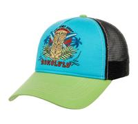 King Kerosin Gorra para hombre | Gorra de camionero | Gorra de malla | Honolulu | Hawaii | Tiki | Bordado | Costura | Retro | Vintage | Tropical | Snapback | Surfista | Gorra Honolulu, turquesa, Talla