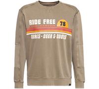 King Kerosin Jersey lavado al ácido KKI14005 Marrón XL