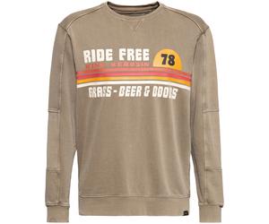 King Kerosin Jersey lavado al ácido KKI14005 Marrón XL