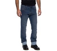 King Kerosin Kustombuilt Blue Pantalones textiles para motocicletas, azul, tamaño 32 para Hombres
