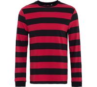 King Kerosin Longsleeve de rayasjersey KK210052 Rojo XL