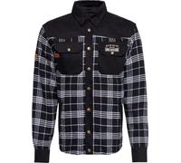 King Kerosin Motor Gear - Kustom Kulture, camisa/chaqueta textil L male Negro/Blanco