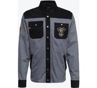 King Kerosin Motor Service Speedshop Workwear Camisa, negro-gris, tamaño L para Hombres