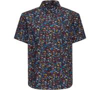 King Kerosin Printed Rebellion Camisa de manga corta, tamaño 3XL para Hombres
