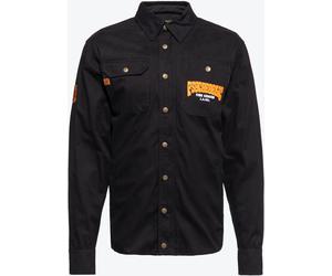 King Kerosin Psycedellic Chopper Workwear Camisa, negro, tamaño S para Hombres